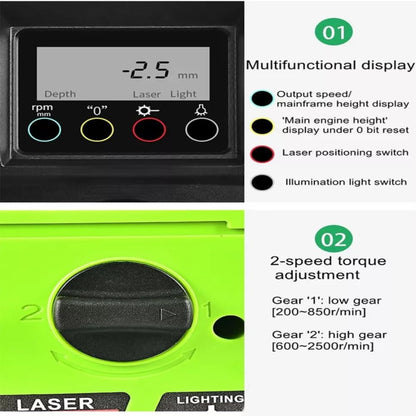 BACHIN Bench Drill Stand 800W Brushed digital display Mini Electric Bench Drilling Machine Chuck 1.5-16mm 6-Speed Benchtop Drill Press, Spindle Speed: 200-2500r/min