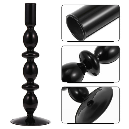 Glass Candlestick Holder Decorative Pillar Candle Holder for Elegant Home Decor Weddings Candlelight Dinners Family Gatherings