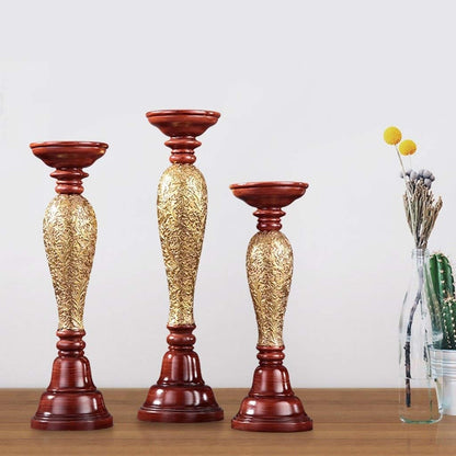 XILIN-1987 Candle Holderss Home Candle Holder Crafts Romantic Ornaments Wedding New House Decoration Candlestick Pair Decorative Candlestick (Size : A)