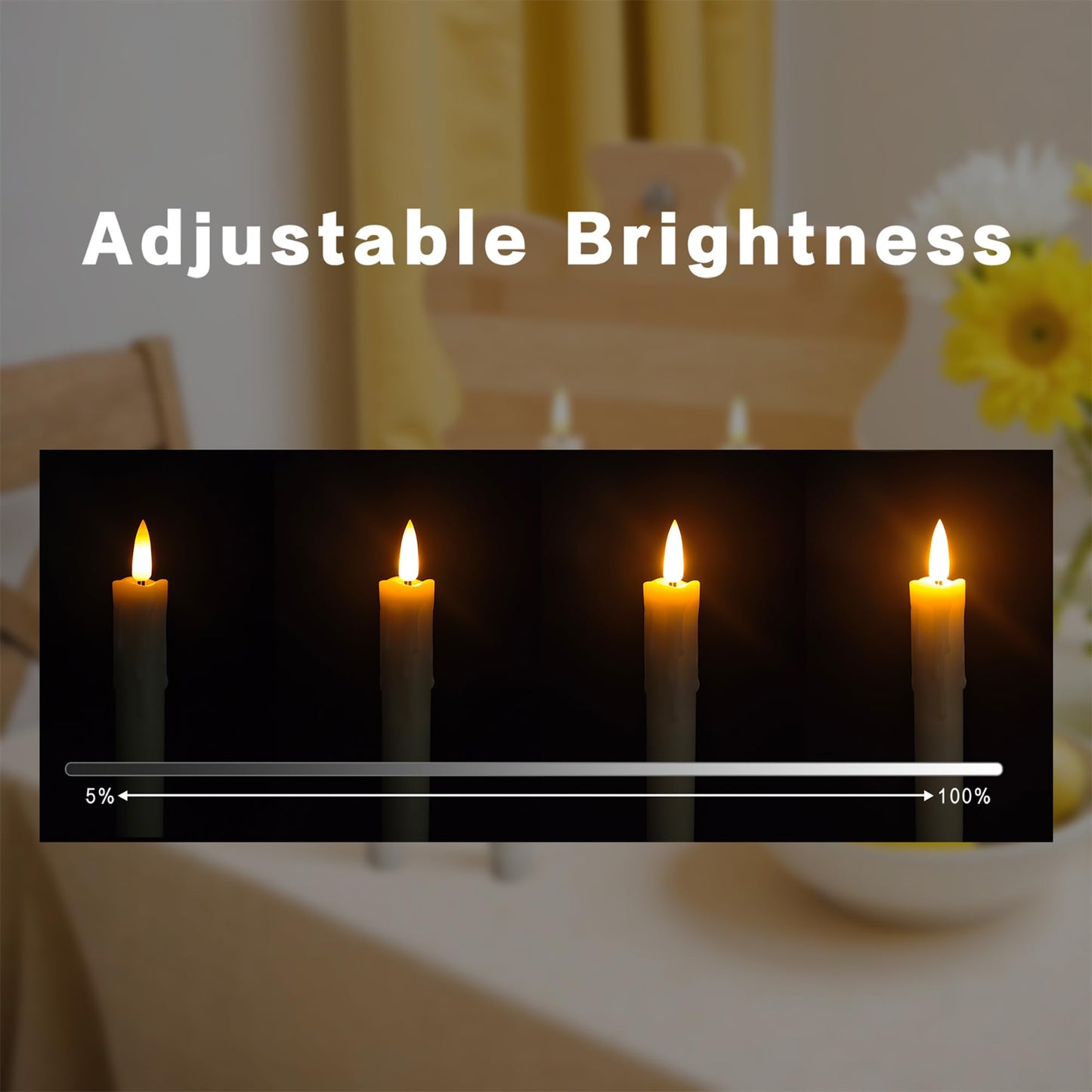 Flameless Taper Candles with Remote, 6.7 Inch Short Taper Candles Battery Operated with Flickering 3D Flame, Led Candle Sticks Safe for Wedding Home Christmas Poultry house lights Decor Ivory Set of 6