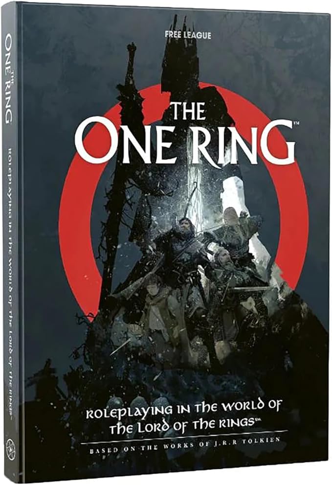 Free League Publishing: The One Ring™ Core Game Rules - Hardcover RPG Compendium Fantasy Tabletop Role Playing Game The Lord of The Rings™ Adults Family Kids Ages 13+
