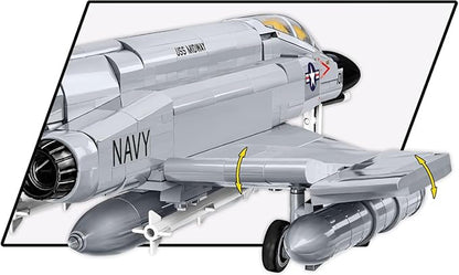 COBI Armed Forces F-4 Phantom II Aircraft Carrier Building Set 703 Pieces