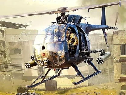 Kitty Hawk Model Assembled Aircraft Model Kit KH50003 American AH-6 J/MH-6J Little Bird Helicopter 1/35
