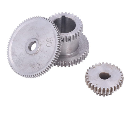 Metal Gears, Mini Gears Set, Metal Lathe Gears Kit Multiple Sizes Mini Lathe Replacement Gears for Cutting Machine for CJ0618 Mini Lathes & Milling Machines