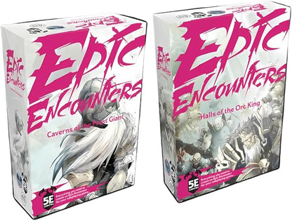 Steamforged Games Epic Encounters Caverns of The Frost Giant and Halls of The Orc King Bundle (2 Items)