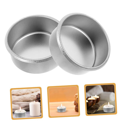PLAFOPE 15pcs Metal Candle Tins DIY Tea Light Containers for Home Decor Essential Oil Burning and Aromatherapy Sturdy Construction Minimalist Design