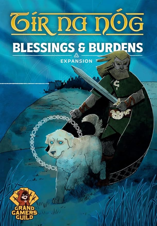 Tír na nÓg: Blessings &amp Burdens by Grand Gamers Guild | Ages 14+ | 1-5 Players | Modular Expansion Featuring New Geas Cards Blessed Realms Triquetra Goals Lore of Places and Morrigan Followers