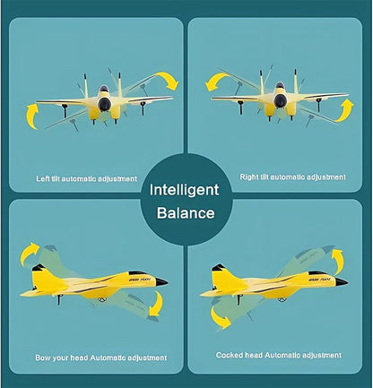 2023 New Remote Control Wireless Airplane Toy With Lights USB Rechargeable SU-35 RC Remote Control Plane Glider Outdoor Drop-Resistant Foam RC Air Planes Fighter Jet For Adults Aircraft Enthusiasts