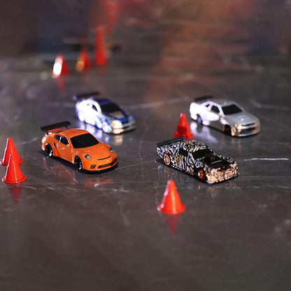 TOUCAN RC HOBBY RC 1/43 Scale Ready to Go Race Car Remote Control Drift Car 4WD Mini Lights Without a Gyro for Ages 14+