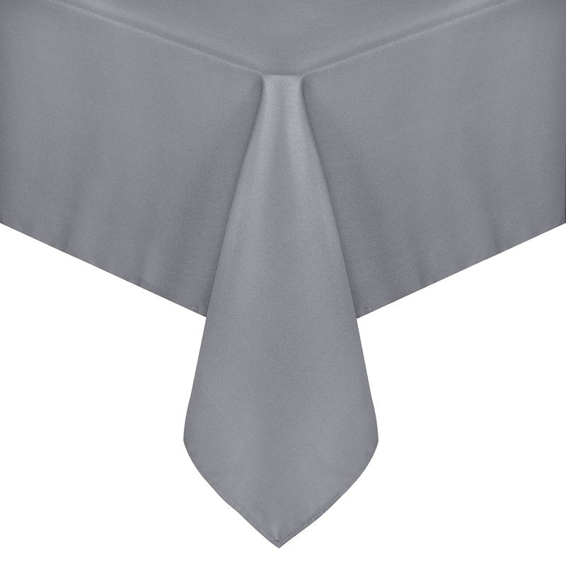 sancua Rectangle Tablecloth - 60 x 120 Inch - Stain and Wrinkle Resistant Washable Polyester Table Cloth, Decorative Fabric Table Cover for Dining Tables, Buffet Parties and Camping, Light Grey
