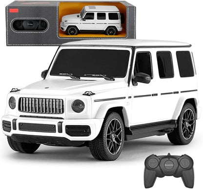 1:24 Scale Remote Control Car for Mercedes G63 2.4GHz Off Road Model RC Cars Electric Sport Racing Hobby Vehicle Gift for Adults Kids Boys Girls - White