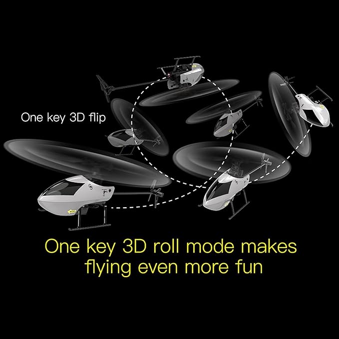 GoolRC C129 V2 RC Helicopter 4 Channel Remote Control Helicopter with 6-Axis Gyro 2.4Ghz RC Aircraft with 3D Flips Altitude Hold One Key Take Off/Landing for Adults and Beginners