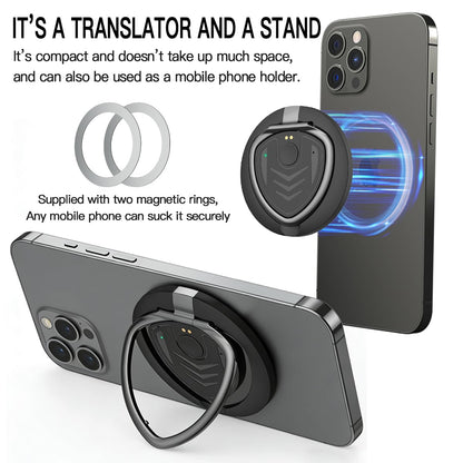 AICase 3-in-1 AI Smart Translator Recorder,Language Translator Device,Free AI Transcribe&Translate with App,146 Languages Translator,Online/Offline/Video/Photo Translation for Meeting Travel Lectures