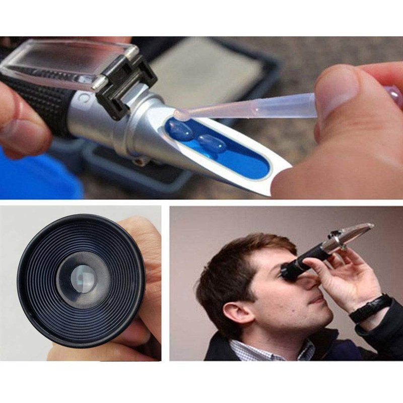 3-in-1 Antifreeze Tester in Fahrenheit Scale for Checking Freezing Point and Concentration of Ethylene Glycol or Propylene Glycol Based Automobile Antifreeze Coolant, Also for Battery Acid Condition
