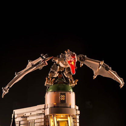 Upgraded Led Light Kit for Lego Gringotts Wizard Bank Horcrux War Building Set Compatible with Lego 76417(Model Not Included)