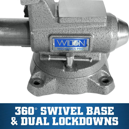 Wilton Mechanics Pro Bench Vise, 4-1/2" Jaw Width, 4" Jaw Opening, 3-1/2" Throat (Model 845M)