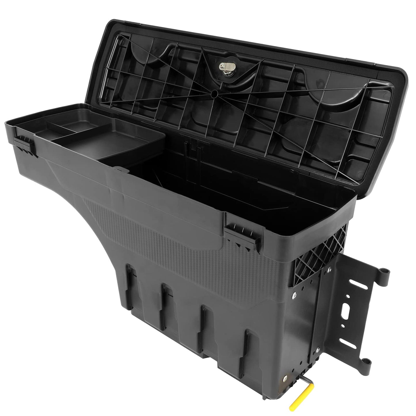 SCITOO Right Passenger Side Truck Bed Tool Box for Ford F-150 2015 2017-2022,Multi-Compartment Dividers Organized Storage,Heavy Duty & No-Drill Installation