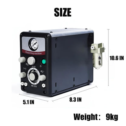 Pneumatic Impact Engraving Machine Pneumatic Engraver Machine Hand Engraving Stone Setting Tools Engraving Machine for Jewelry Making Metal Engraving and Carving