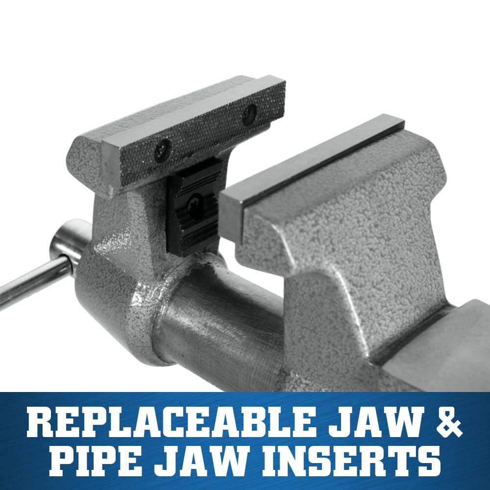 Wilton Mechanics Pro Bench Vise, 4-1/2" Jaw Width, 4" Jaw Opening, 3-1/2" Throat (Model 845M)