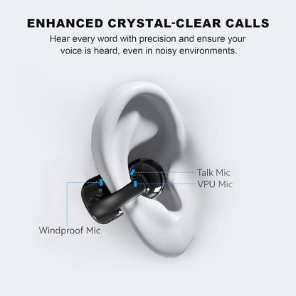 AI Translation Earbuds Real Time, 144 Languages Translator Earbuds for iOS & Android, Hi-Fi Sound, 3-in-1 Translation Headphone for Travel, Business & Learning with Charging Case & LED Display - Black