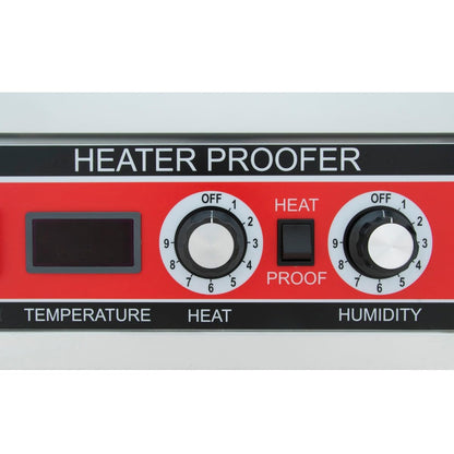 Empura Full-Size HPC Heated Holding/Proofing Cabinet | Heavy Duty Mobile Full Height Non-Insulated Food Warmer for Bakery Hotel | LED Thermometer, 25 Full-Size Pan Capacity, Aluminum, 1500W, 120V