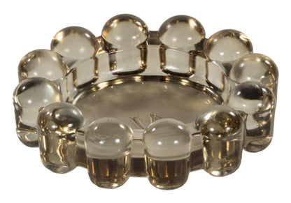 Alice Lane Original Bubble Candle Dish Large – Chic Smoky Glass Candle Dish for Home Decor – Decorative Modern Candle Holder for Small Candles & Diffusers