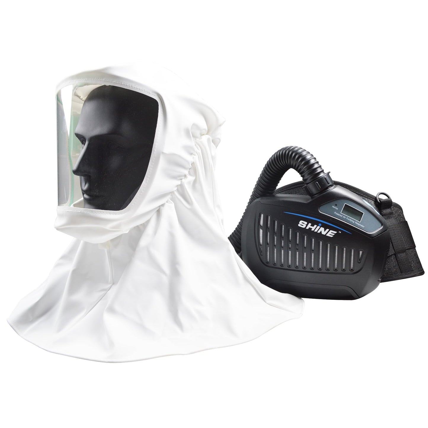 SHINE Air Purifying Respirator,Approved 3 Levels Airflow Control, High-efficiency Li-ion Battery PAPR Kit (P-SH200) (Full Hood)