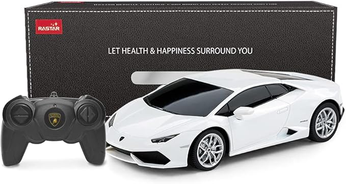 RASTAR Lamborghini HURACÁN LP610-4 RC Car Radio Remote Control 1/24 Scale (White)