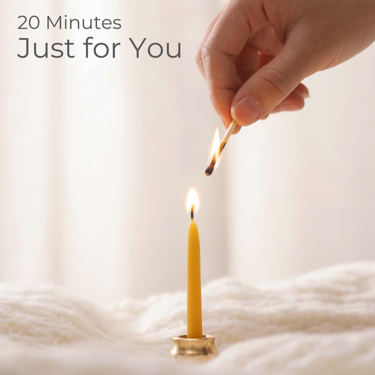 30 Mindful Meditation Candles - Refill Set for 1 Month Supply, Thirty Days of Mediation Prayer Reflection - Candle Holder Not Included