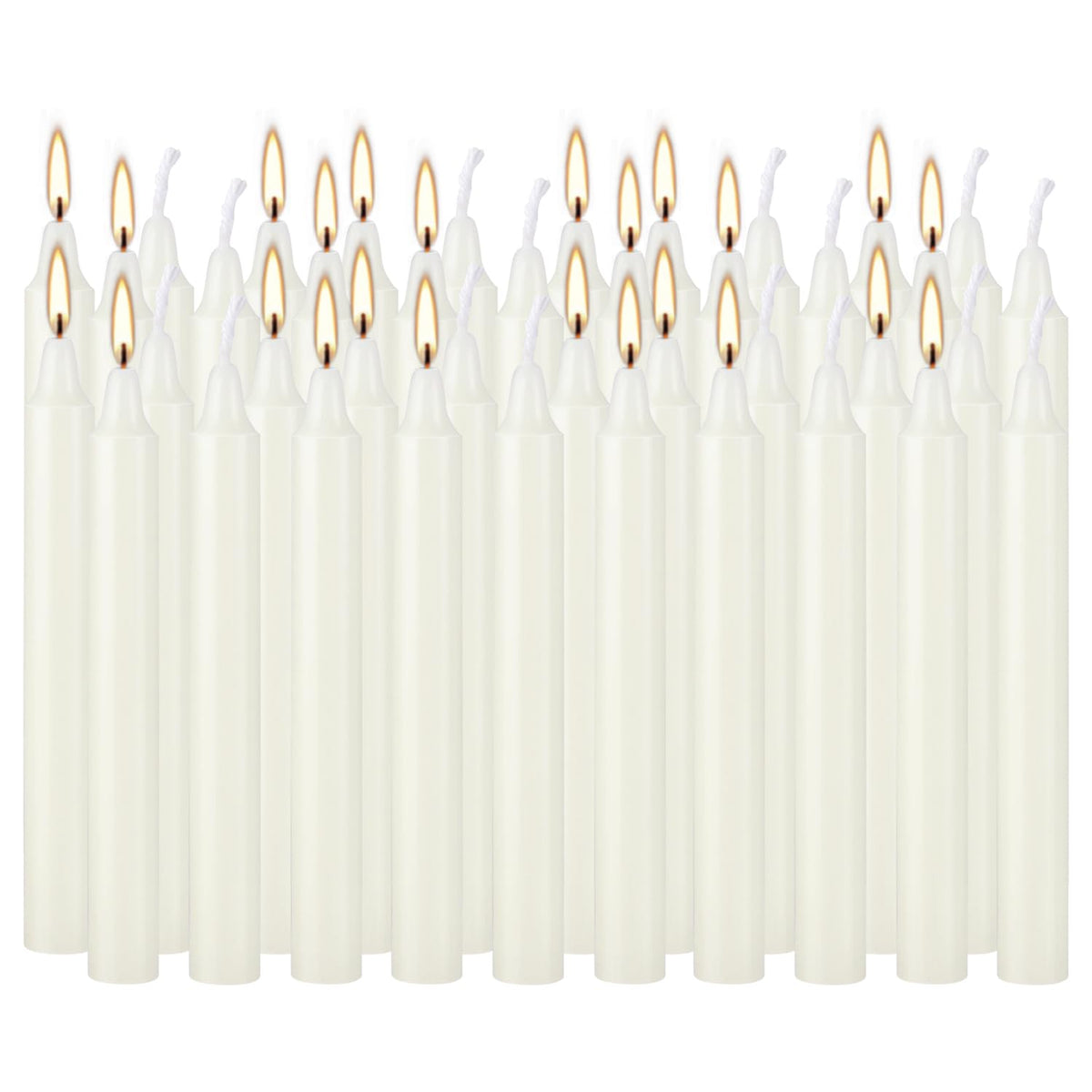 YOROXRG Set of 40 Ivory Candles Mini Unscented Taper Candles for Christmas,Household, Wedding, Rituals, Prayer, Birthdays, Meditation, Altar,Party and Home Décor Candlesticks - 4 Inch Tall