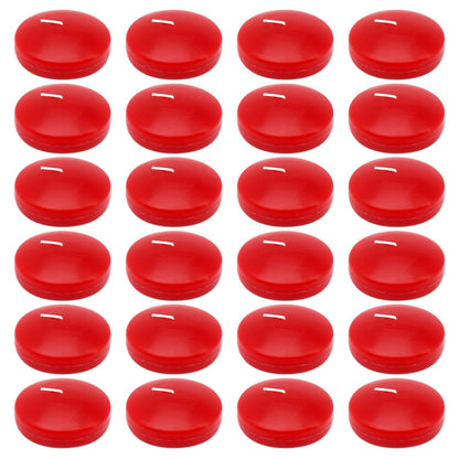 6 Hour 2 Inch Red Burgundy Floating Candles, Small Unscented Dripless Pool Water Wax Floating Candles for Cylinder Vase, Centerpiece at Wedding, Party, Pool, Holiday, 24 Packs