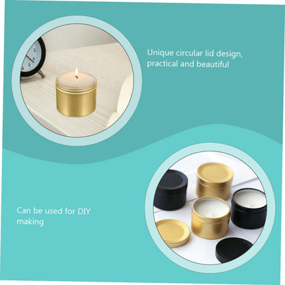 LALAFINA 4pcs Aluminum Candle Jars Containers for Scented Candles Tins for for and Giving