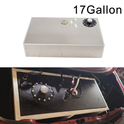 GSTP 17 Gallon Fuel Cell with Cap Level Sender Street Drift Aluminum Silver
