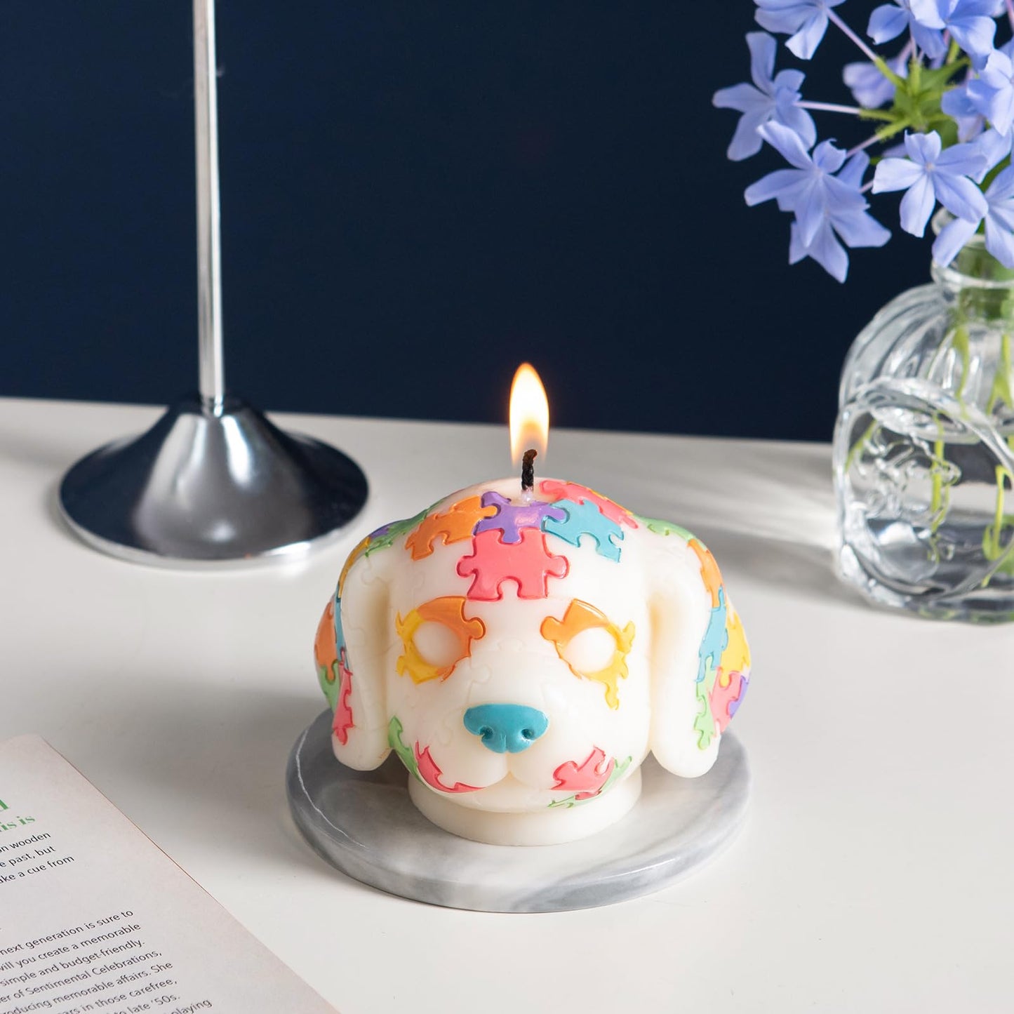 Dog Aromatherapy Vegetable Wax Candle