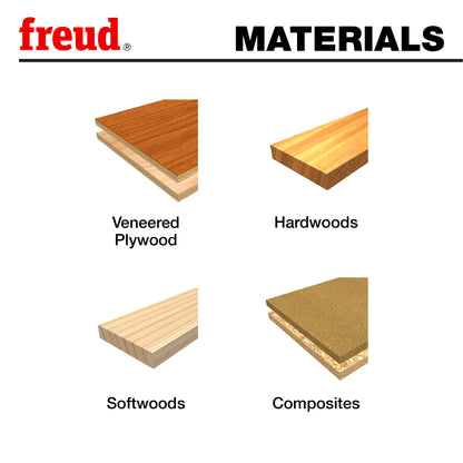 Freud 91-108: 9 Piece Basic Bit Set (1/2" Shank)