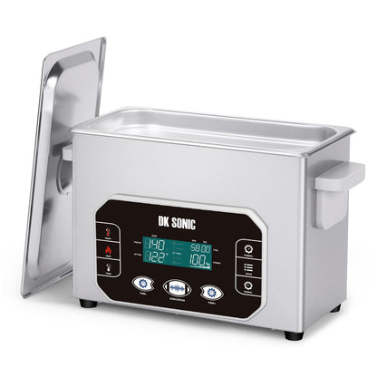 DK SONIC Professional Ultrasonic Cleaner 4L,120W Precision Ultrasonic Jewelry Cleaner with Smart Touch Control, Five Modes for Glasses,Chains,Watches,Coins (Include Basket)