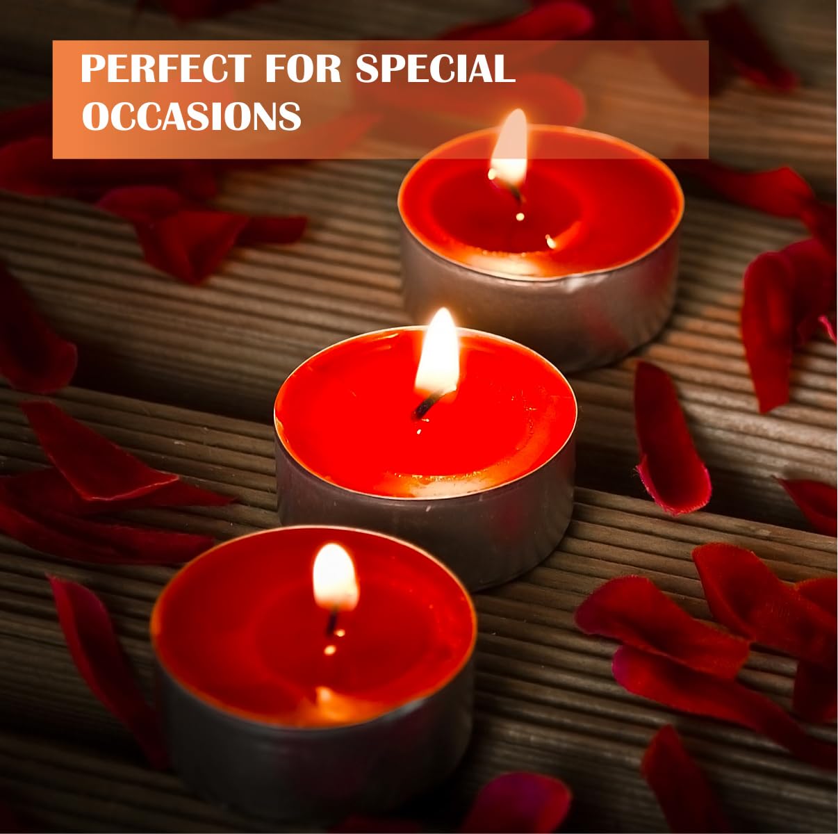 Generic Premium European Wax Tea Light Candles - Bulk Pack of 100 | Long-Lasting, Smokeless & Dripless | Ideal for Weddings, Romantic Nights & Home Decor, White
