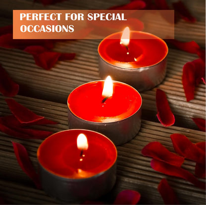 Generic Premium European Wax Tea Light Candles - Bulk Pack of 100 | Long-Lasting, Smokeless & Dripless | Ideal for Weddings, Romantic Nights & Home Decor (200 of Pack), White