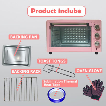 KAVIAT Sublimation Oven Machine with Heat Tape,Gloves,1500W 22L 110V Convection Oven for Sublimation Blanks Mugs Tumblers,Water Bottles,Cups Bulk Sublimation Printing