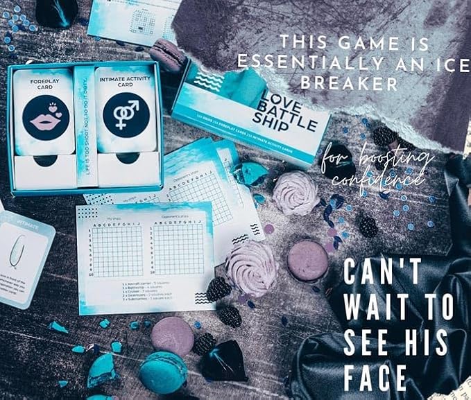 OpenMity Love Battleship – Fun &amp Playful Couple Game Date Night Box – Great Valentines Anniversary &amp Wedding Box for Couples