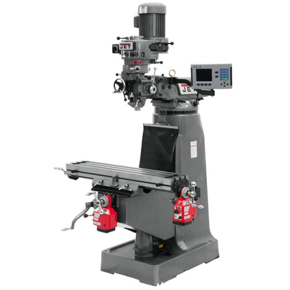 JET JTM-2 Mill With 3-Axis ACU-RITE 203 DRO (Quill) With X and Y-Axis Powerfeeds (690157)
