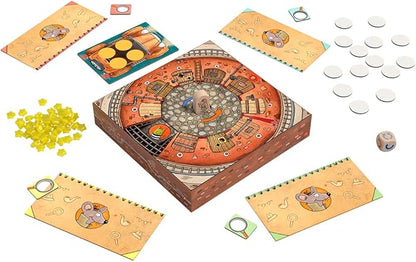 HABA Inspector Mouse: The Great Escape - Detective Board Games for Family Night Cooperative Memory Games for Ages 5+ Includes 3D Playing Board with Fun Sounds