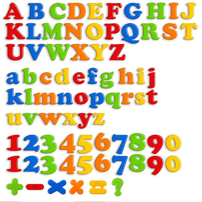 Coogam Magnetic Letters Numbers Alphabet Fridge Magnets Colorful Plastic ABC 123 Educational Toy Set Preschool Learning Spelling Counting Uppercase Lowercase Math for 3 4 5 Years Kid(78 Pcs)
