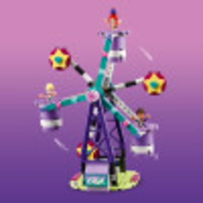 LEGO Friends Magical Ferris Wheel and Slide 41689 Building Kit for Kids Theme Park with 3 Mini-Dolls New 2021 (545 Pieces)