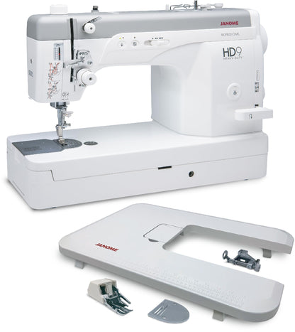 Janome HD9 Heavy Duty High Speed Sewing Machine, with Extra Large Bobbin with Bonus Bundle