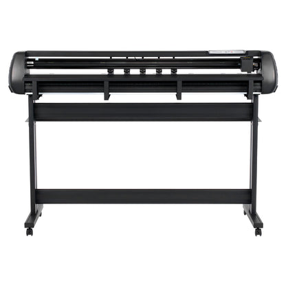 VEVOR Vinyl Cutter Machine, 53 inch Max Feed Width, Dual Blades, Adjustable Force and Speed, LED Display, Vinyl Plotter Cutter Printer Bundle with Sticker Sheets, Transfer Film, Signmaster Software