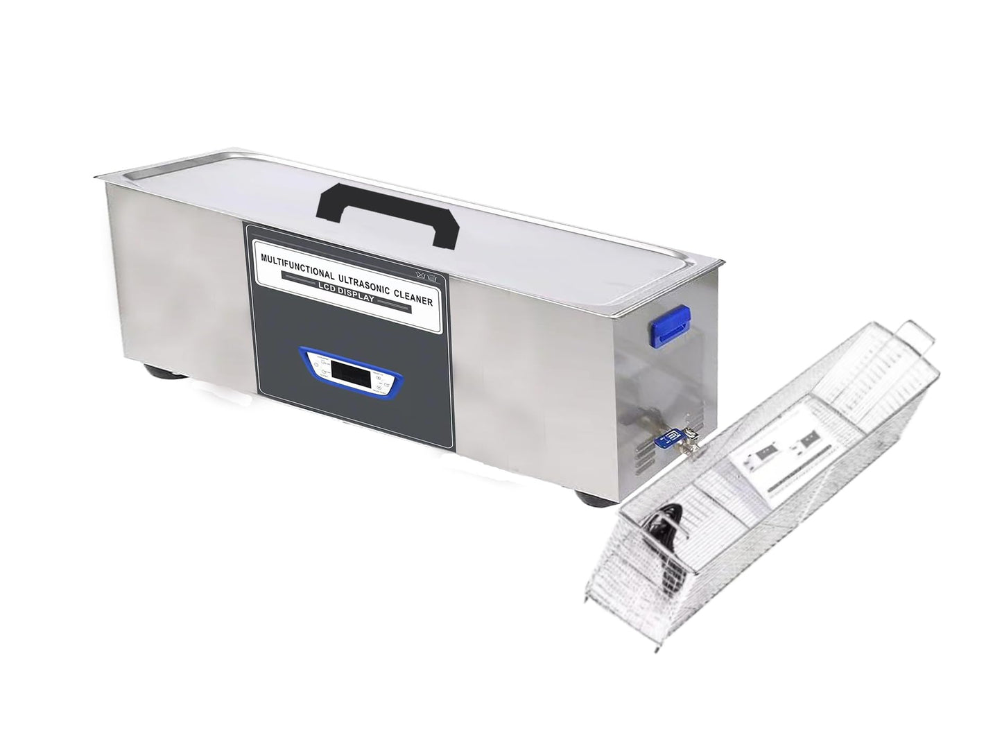 30L Professional Digital Ultrasonic Cleaner with Heater & Timer, 840W Commercial Grade, Extra-Long Stainless Steel Tank for Guns, Rifle Parts, etc
