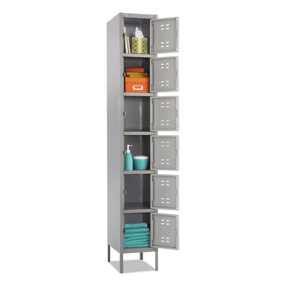 Safco 5524GR Six Tier Box Locker, Gray