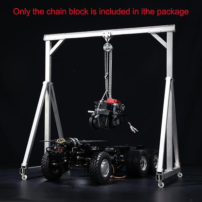 TOUCAN RC HOBBY US in Stock JDM Metal Chain LiftBlock Tackle Hoist Heavy Duty Load for 1/10 RC Gantry Crane