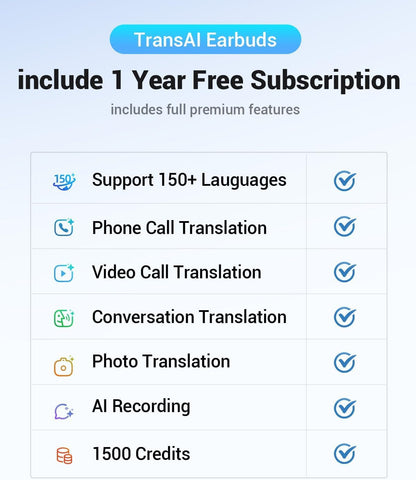 AI Translation Earbuds Real Time, 157 Languages 2-Way Translator Earbuds with Call Translation, 3-in-1 Interpreter, 40H Playtime, Audifonos Traductores Inglés Español for Travel Business Learning